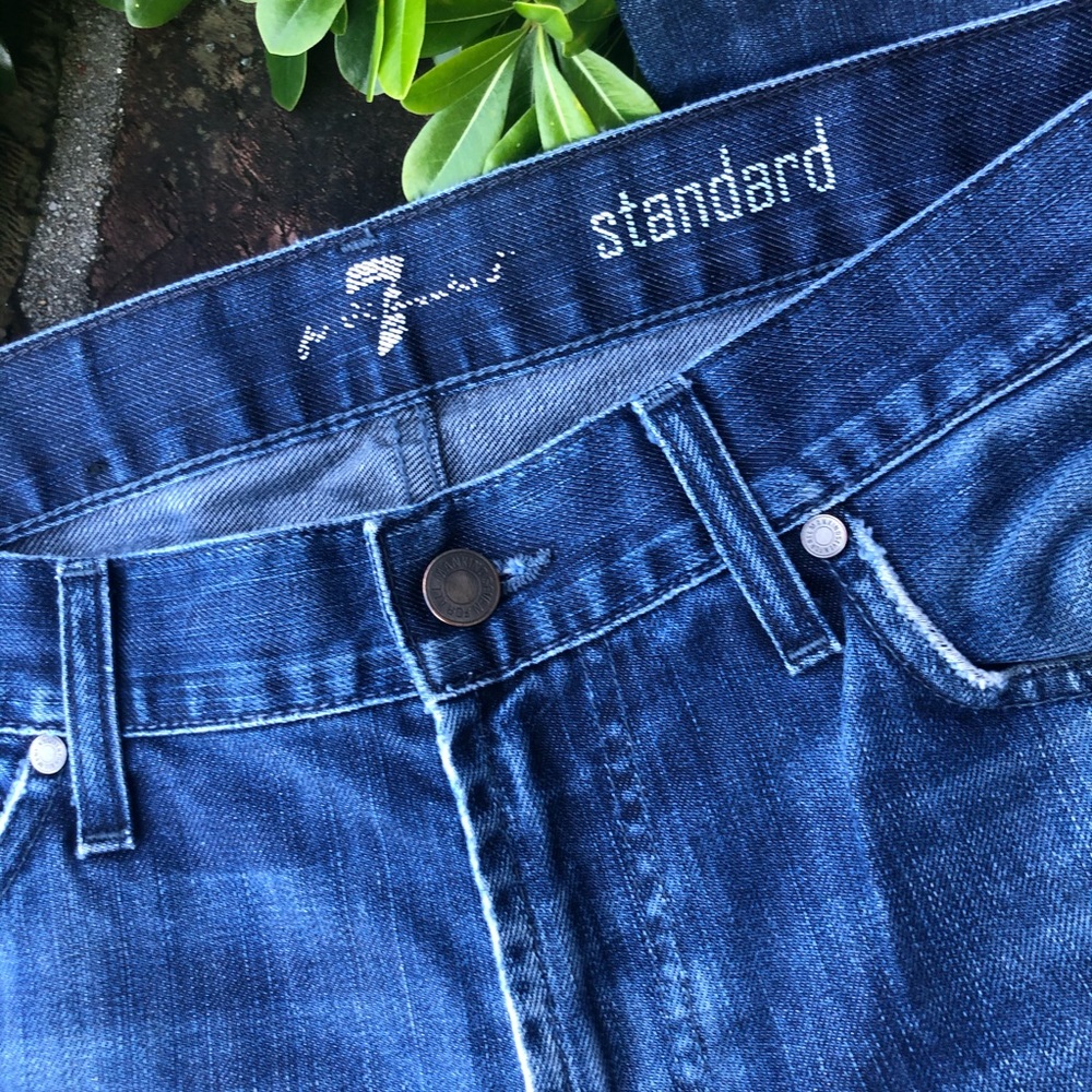 7 FAM medium wash standard jeans size 32 - Picture 3 of 6